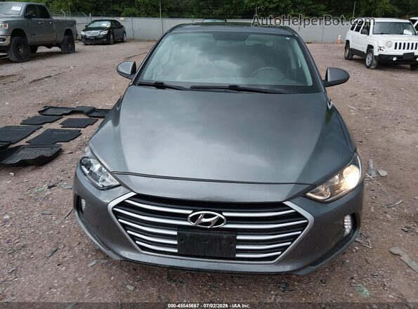 5NPD84LF9JH368084 2018 HYUNDAI ELANTRA Gray ხელსაწყოთა პანელის ხედი