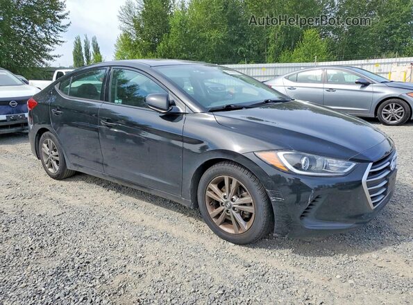 5NPD84LF9JH394295 2018 HYUNDAI ELANTRA Black Przód prawy