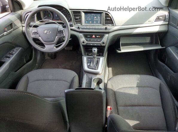 5NPD84LF9JH394295 2018 HYUNDAI ELANTRA Black Widok deski rozdzielczej