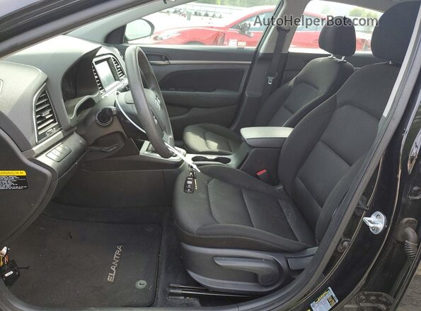 5NPD84LF9JH394295 2018 HYUNDAI ELANTRA Black Widok wnętrza z przodu
