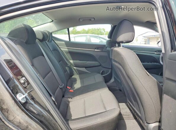 5NPD84LF9JH394295 2018 HYUNDAI ELANTRA Black Widok tylnych siedzeń