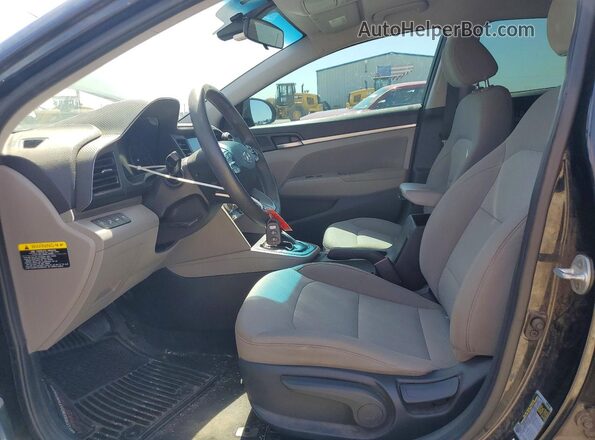 5NPD84LF9KH406527 2019 HYUNDAI ELANTRA Black Widok wnętrza z przodu