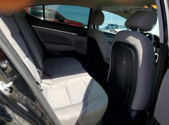 5NPD84LF9KH406527 2019 HYUNDAI ELANTRA Black Widok tylnych siedzeń