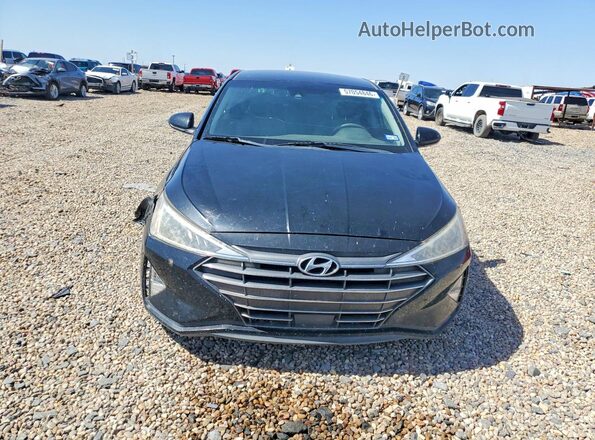 5NPD84LF9KH406527 2019 HYUNDAI ELANTRA Black Widok z przodu