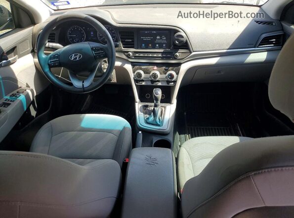 5NPD84LF9KH406527 2019 HYUNDAI ELANTRA Black Widok deski rozdzielczej