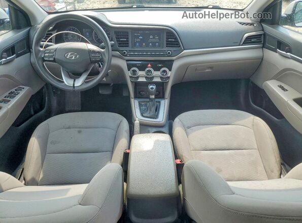 5NPD84LF9KH408195 2019 HYUNDAI ELANTRA Silver Առջևի վահանակի տեսք