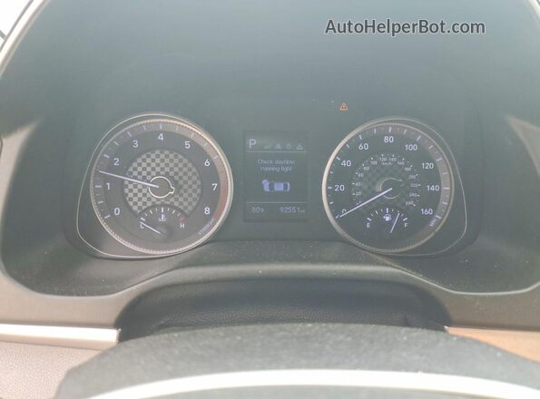 5NPD84LF9KH408195 2019 HYUNDAI ELANTRA Silver Սարքավորումների վահանակի տեսք