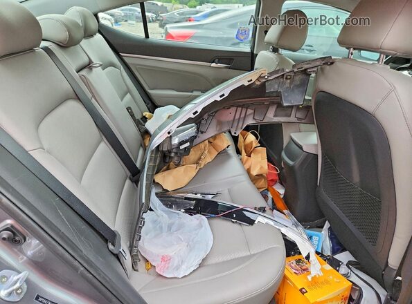 5NPD84LF9KH415308 2019 HYUNDAI ELANTRA Gray Вид задніх сидінь