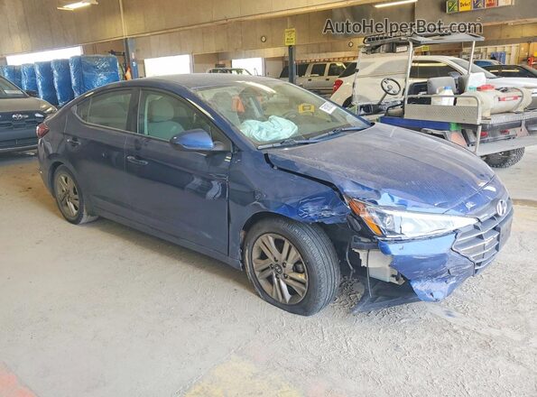 5NPD84LF9KH416233 2019 HYUNDAI ELANTRA Blue წინა მარჯვენა