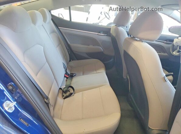 5NPD84LF9KH416233 2019 HYUNDAI ELANTRA Blue უკანა სავარძლების ხედი