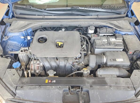 5NPD84LF9KH416233 2019 HYUNDAI ELANTRA Blue უკანა სალონის ხედი