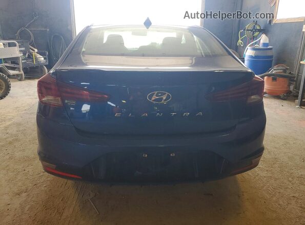 5NPD84LF9KH416233 2019 HYUNDAI ELANTRA Blue უკანა ხედი