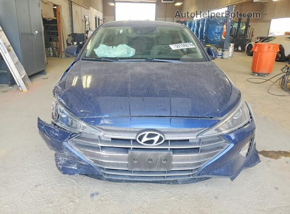 5NPD84LF9KH416233 2019 HYUNDAI ELANTRA Blue წინა ხედი