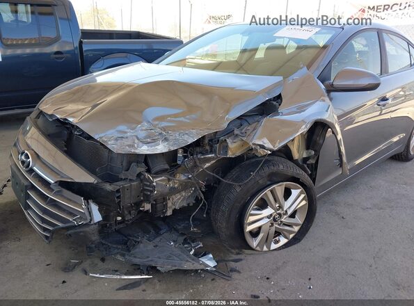 5NPD84LF9KH424459 2019 HYUNDAI ELANTRA Gray Դիմացի տեսք