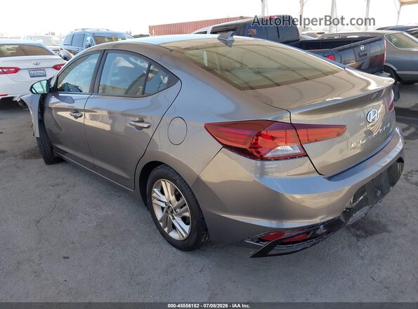 5NPD84LF9KH424459 2019 HYUNDAI ELANTRA Gray Հետևի ձախ