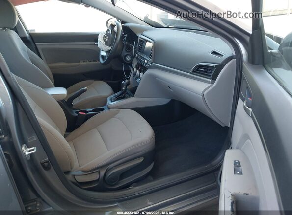 5NPD84LF9KH424459 2019 HYUNDAI ELANTRA Gray Սալոնի դիմացի տեսք