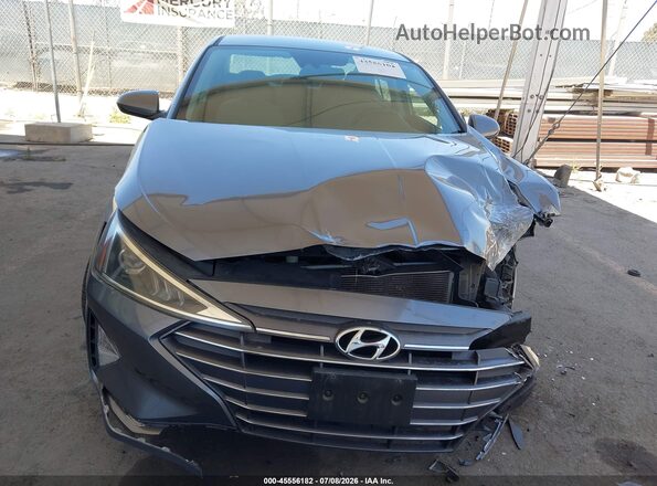 5NPD84LF9KH424459 2019 HYUNDAI ELANTRA Gray Սարքավորումների վահանակի տեսք