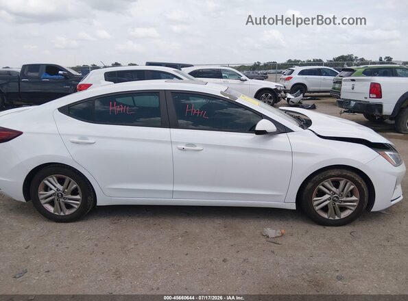 5NPD84LF9KH431167 2019 HYUNDAI ELANTRA White Vista interior trasera