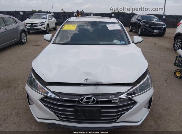 5NPD84LF9KH431167 2019 HYUNDAI ELANTRA White Vista del cuadro de instrumentos