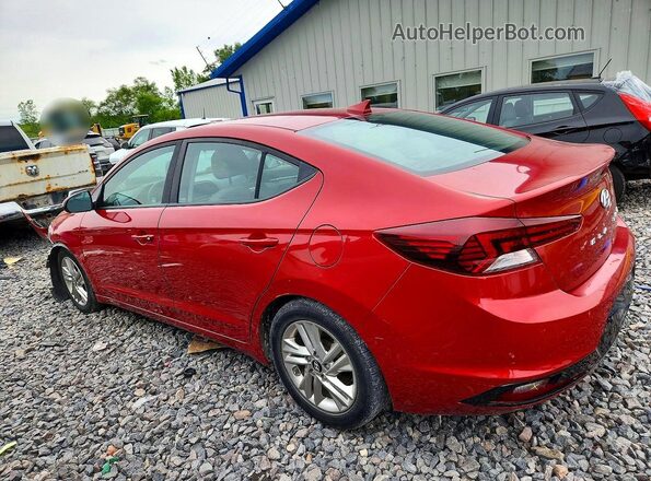 5NPD84LF9KH459616 2019 HYUNDAI ELANTRA Красный Задняя левая четверть