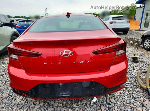5NPD84LF9KH459616 2019 HYUNDAI ELANTRA Красный Вид сзади