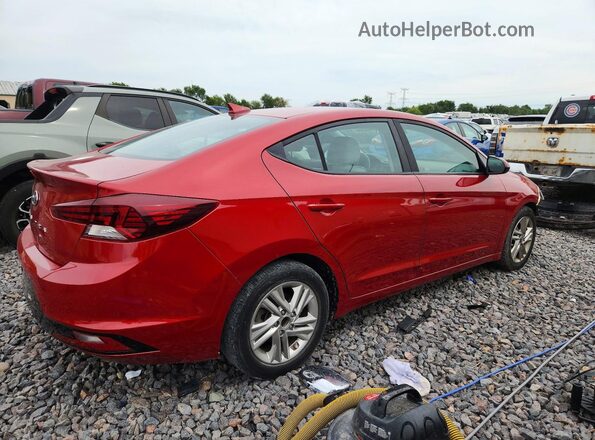 5NPD84LF9KH459616 2019 HYUNDAI ELANTRA Красный Задняя правая четверть