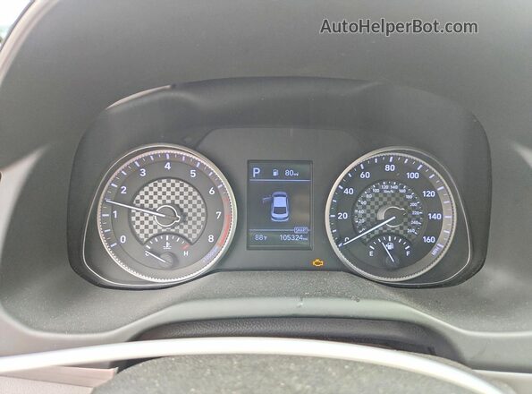 5NPD84LF9KH459616 2019 HYUNDAI ELANTRA Красный Вид щитка приборов