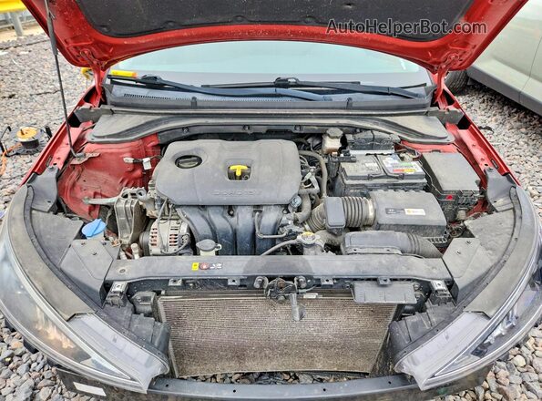 5NPD84LF9KH459616 2019 HYUNDAI ELANTRA Красный Вид задней части салона