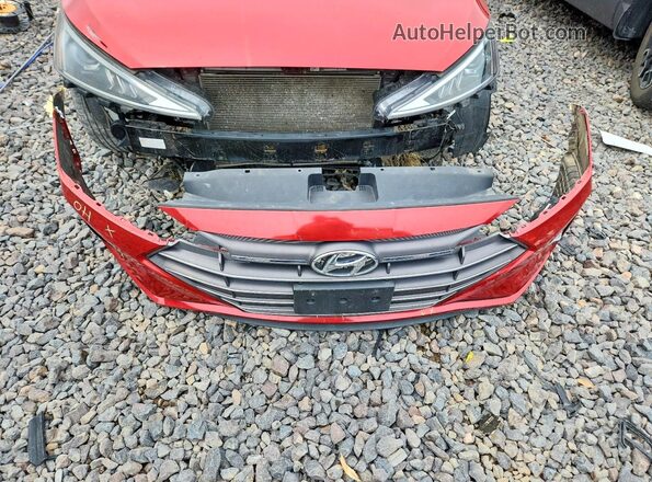 5NPD84LF9KH459616 2019 HYUNDAI ELANTRA Красный Вид подкапотного пространства