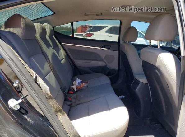 5NPD84LF9KH474360 2019 HYUNDAI ELANTRA Black Rear seats view