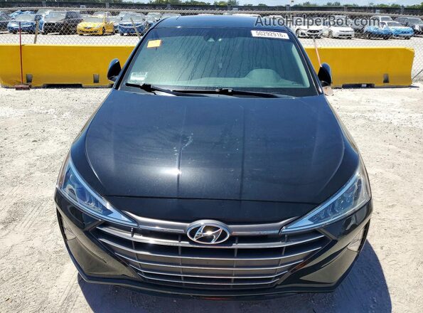 5NPD84LF9KH474360 2019 HYUNDAI ELANTRA Black Front view
