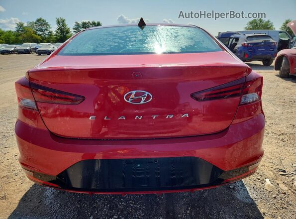 5NPD84LF9LH501039 2020 HYUNDAI ELANTRA Красный Вид сзади