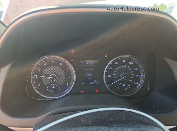 5NPD84LF9LH501039 2020 HYUNDAI ELANTRA Красный Вид щитка приборов