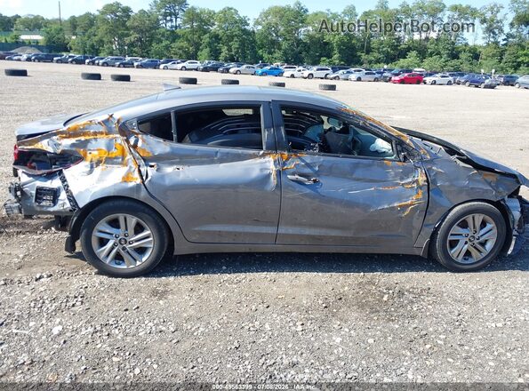 5NPD84LF9LH524353 2020 HYUNDAI ELANTRA Gray Rear interior view