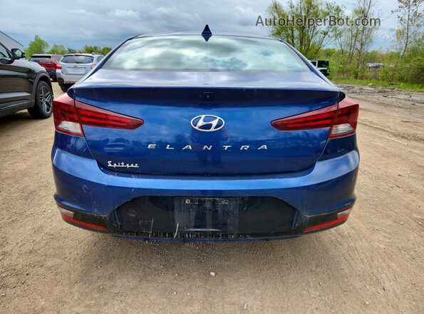 5NPD84LF9LH526748 2020 HYUNDAI ELANTRA Blue უკანა ხედი