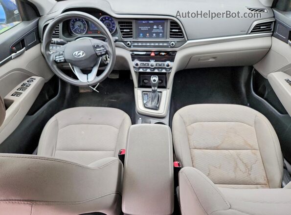 5NPD84LF9LH526748 2020 HYUNDAI ELANTRA Blue წინა პანელის ხედი