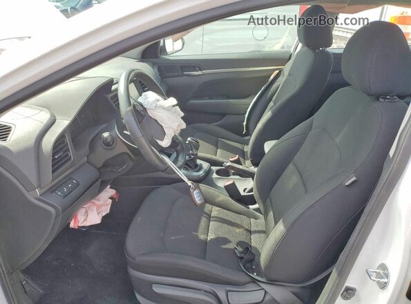 5NPD84LF9LH529018 2020 HYUNDAI ELANTRA White Widok wnętrza z przodu