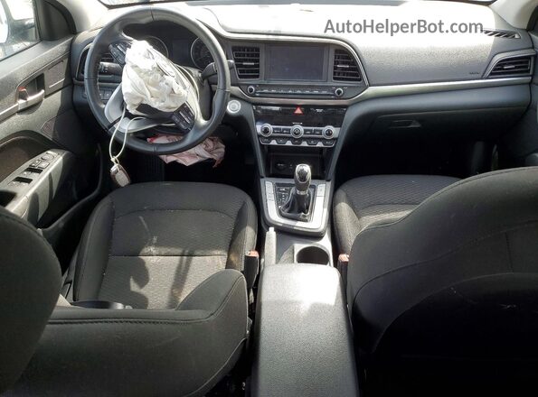 5NPD84LF9LH529018 2020 HYUNDAI ELANTRA White Widok deski rozdzielczej