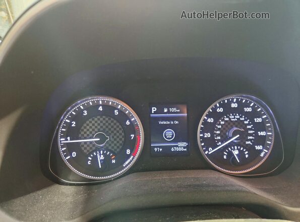 5NPD84LF9LH538625 2020 HYUNDAI ELANTRA Burgundy Vista del cuadro de instrumentos