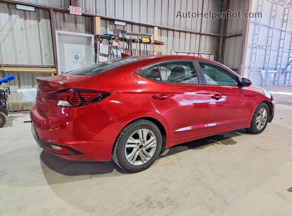 5NPD84LF9LH538625 2020 HYUNDAI ELANTRA Burgundy Trasero derecho