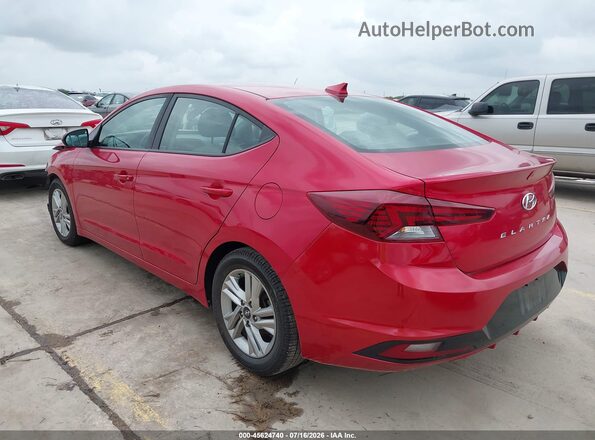 5NPD84LF9LH552329 2020 HYUNDAI ELANTRA Red Հետևի ձախ
