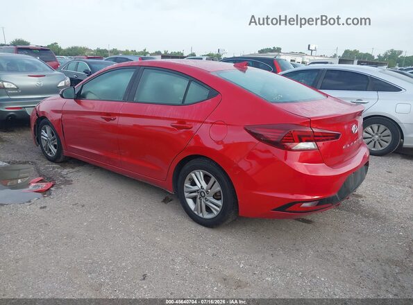 5NPD84LF9LH554730 2020 HYUNDAI ELANTRA Красный Задняя левая четверть