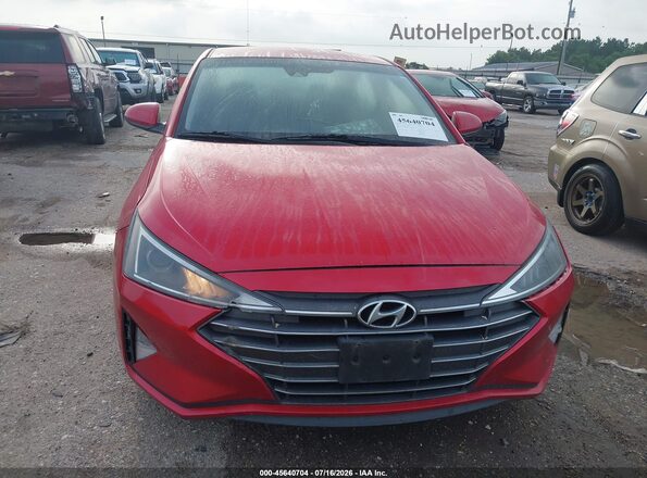 5NPD84LF9LH554730 2020 HYUNDAI ELANTRA Красный Вид щитка приборов