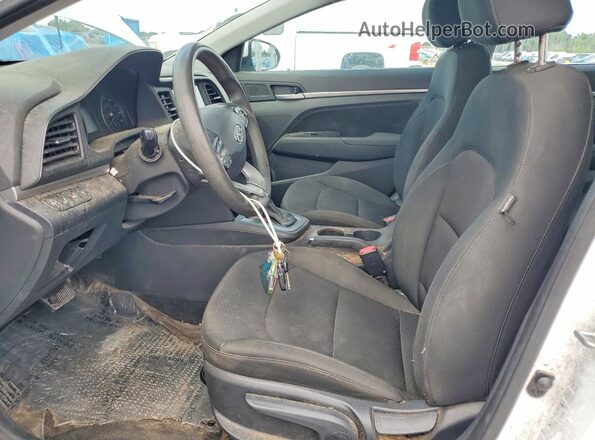 5NPD84LF9LH568109 2020 HYUNDAI ELANTRA White წინა სალონის ხედი