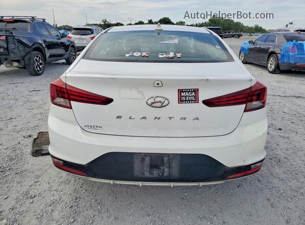 5NPD84LF9LH568109 2020 HYUNDAI ELANTRA White უკანა ხედი