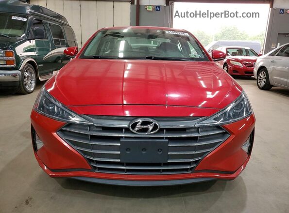 5NPD84LF9LH574394 2020 HYUNDAI ELANTRA Red Вид спереду
