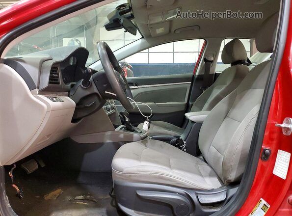 5NPD84LF9LH574394 2020 HYUNDAI ELANTRA Red Вид салону спереду