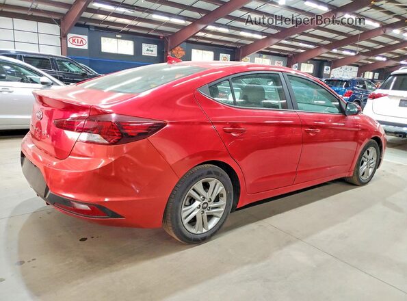 5NPD84LF9LH574394 2020 HYUNDAI ELANTRA Red Задня права чверть