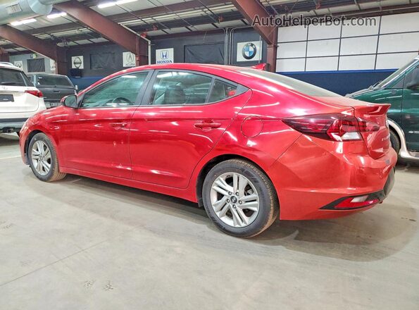 5NPD84LF9LH574394 2020 HYUNDAI ELANTRA Red Задня ліва чверть