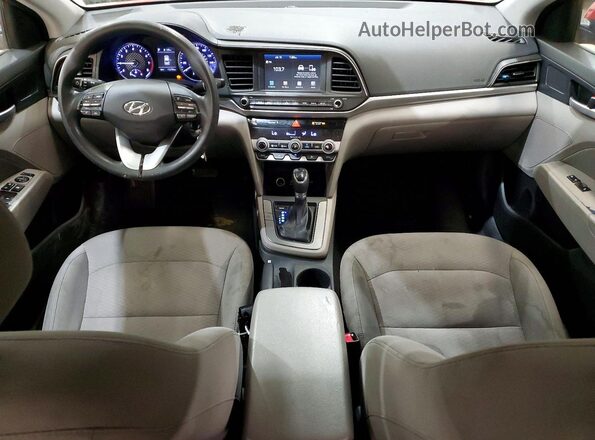 5NPD84LF9LH574394 2020 HYUNDAI ELANTRA Red Вид панелі приладів